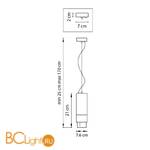 Подвесной светильник Lightstar Fuoco 130036 - Схема