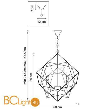 Люстра Lightstar Gabbia 732267 - Схема