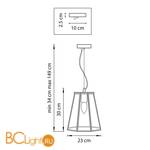 Подвесной светильник Lightstar Genni 798121 - Схема