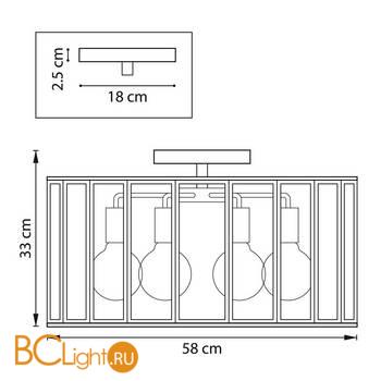 Потолочный светильник Lightstar Genni 798287 - Схема