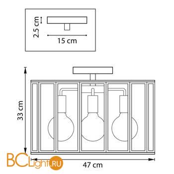 Потолочный светильник Lightstar Genni 798257 - Схема
