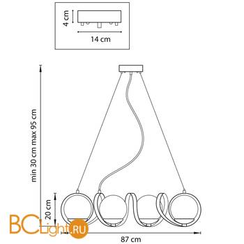 Люстра Lightstar Globo 803167 - Схема