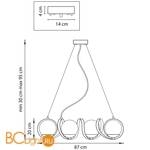 Люстра Lightstar Globo 803167 - Схема
