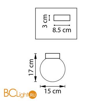 Настенно-потолочный светильник Lightstar Globo 812013 - Схема