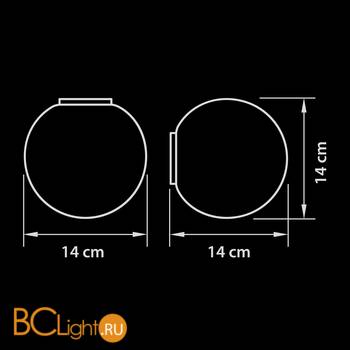Настенно-потолочный светильник Lightstar Globo 803010 - Схема