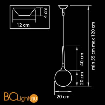Подвесной светильник Lightstar Globo 803110 - Схема