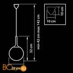 Подвесной светильник Lightstar Globo 813021 - Схема