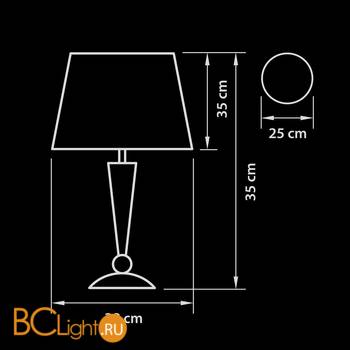 Настольная лампа Lightstar Grazia 870926 - Схема