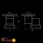 Cпот (точечный светильник) Lightstar Illumo 051027 - Схема