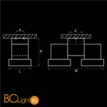 Cпот (точечный светильник) Lightstar Illumo 051039 - Схема