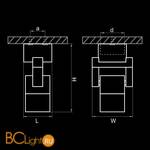 Cпот (точечный светильник) Lightstar Illumo 051049 - Схема