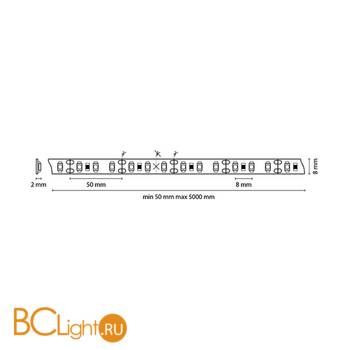 Светодиодная лента Lightstar LED strip light 400014 12V 9.6W 4200K-4500K 420Lm IP20 - Схема