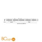 Светодиодная лента Lightstar LED strip light 400014 12V 9.6W 4200K-4500K 420Lm IP20 - Схема