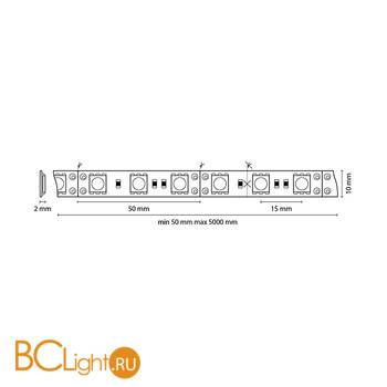 Светодиодная лента Lightstar LED strip light 400054 12V 14.4W 4200-4500K 660Lm IP20 - Схема