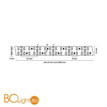 Светодиодная лента Lightstar LED strip light 400024 12V 19.2W 4200-4500К 840Lm IP20 - Схема