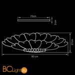 Потолочный светильник Lightstar Lobo 804070 - Схема