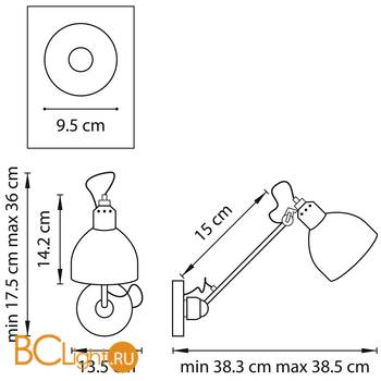 Бра Lightstar Loft 865607 - Схема