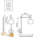 Бра Lightstar Loft 865614 - Схема