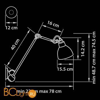 Бра Lightstar Loft 765616 - Схема
