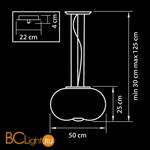 Подвесной светильник Lightstar Meringe 801040 - Схема