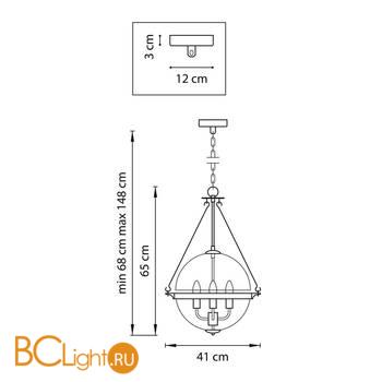 Подвесной светильник Lightstar Modena 816034 - Схема