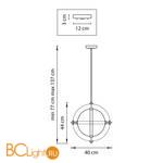 Подвесной светильник Lightstar Modena 816043 - Схема