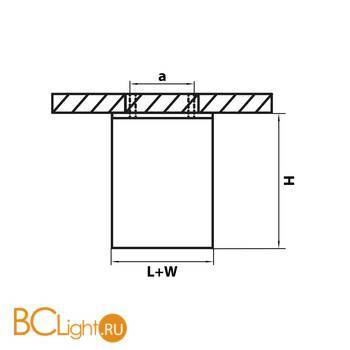 Спот Lightstar Monocco 052137 - Схема