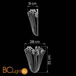 Настенный светильник Lightstar Murano 601613 - Схема