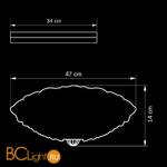 Потолочный светильник Lightstar Murano 603070 - Схема