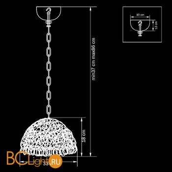 Подвесной светильник Lightstar Murano 603110 - Схема