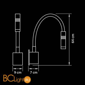 Бра Lightstar Muro 808619 - Схема