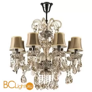 715087 Люстра NATIVO 8x40W E14 КОНЬЯК/ЧЕРНЫЙ ХРОМ/БЕЖЕВЫЙ