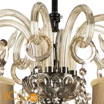 715087 Люстра NATIVO 8x40W E14 КОНЬЯК/ЧЕРНЫЙ ХРОМ/БЕЖЕВЫЙ - Фото 1