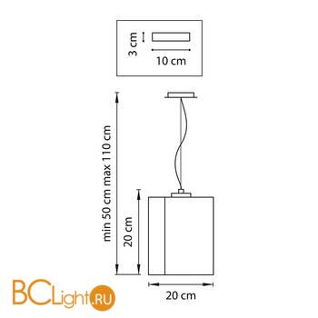 Подвесной светильник Lightstar Nubi 802110 - Схема