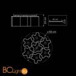 Потолочная люстра Lightstar Nubi ondoso 802071 - Схема