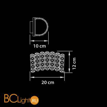 Настенный светильник Lightstar Onda 741624 - Схема