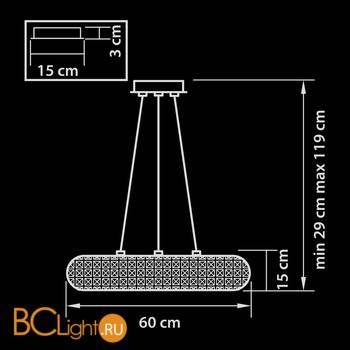 Подвесной светильник Lightstar Onda 741104 - Схема