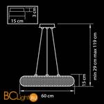 Подвесной светильник Lightstar Onda 741104 - Схема