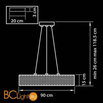 Подвесной светильник Lightstar Onda 741164 - Схема