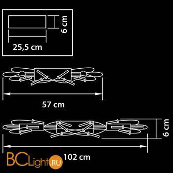 Потолочный светильник Lightstar Ovale 784244 - Схема
