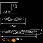 Потолочный светильник Lightstar Ovale 784247 - Схема