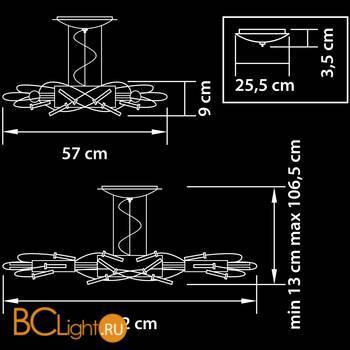 Подвесной светильник Lightstar Ovale 784347 - Схема