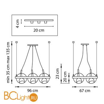 Подвесной светильник Lightstar Palla 803161 - Схема