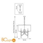 Подвесной светильник Lightstar Paralume 725036 - Схема