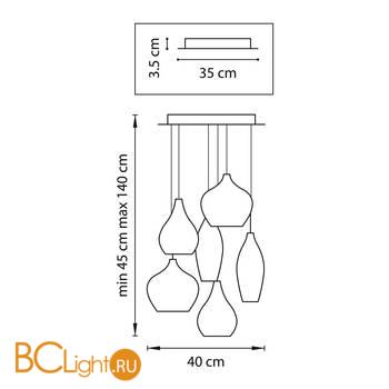 Подвесной светильник Lightstar 803063 - Схема