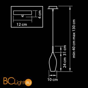 Подвесной светильник Lightstar Pentola 803029 - Схема