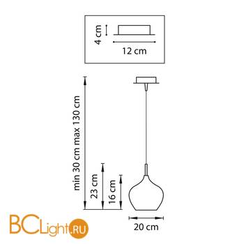 Подвесной светильник Lightstar Pentola 803040 - Схема