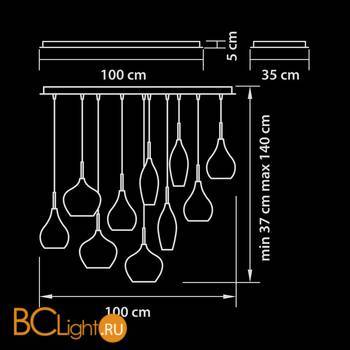 Подвесной светильник Lightstar Pentola 803120 - Схема