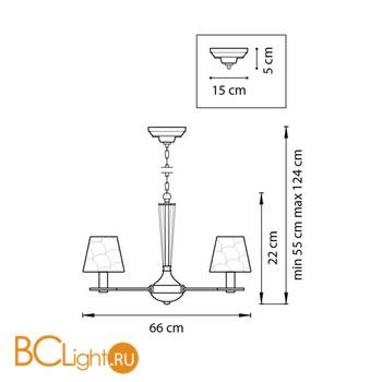 Люстра Lightstar Perla 707061 - Схема