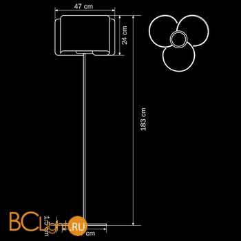 Торшер Lightstar Pittore 811730 - Схема